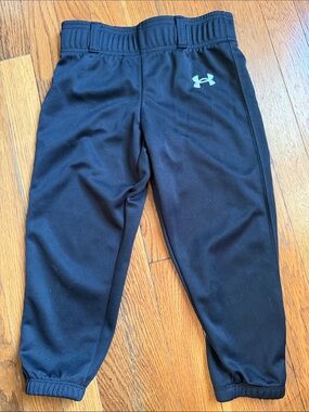 Under Armour Black Kids Jogger Pants with Logo